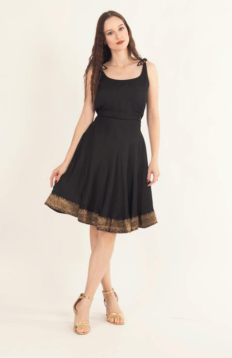 Zila Mini Dress with Bow Tie