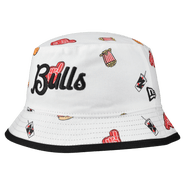 New Era Men's New Era White Chicago Bulls Team Cheer Reversible Bucket Hat