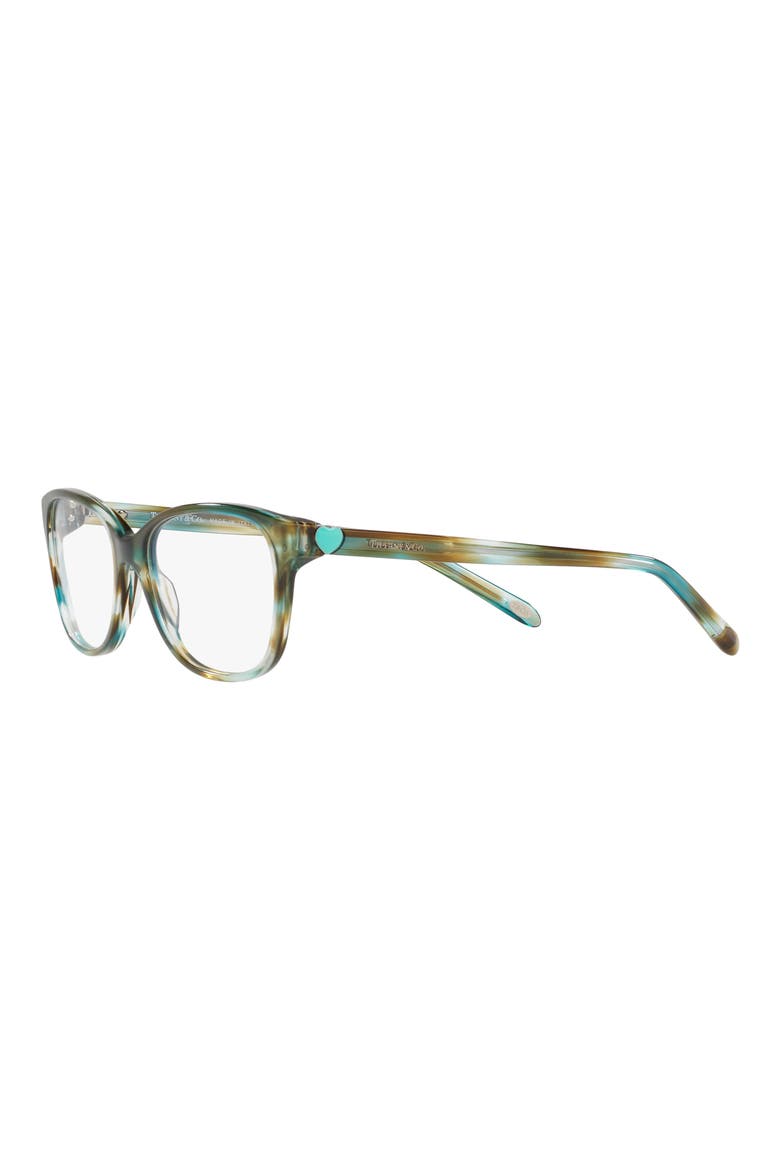 52mm Square Optical Glasses, Alternate, color, HAVANA BLUE
