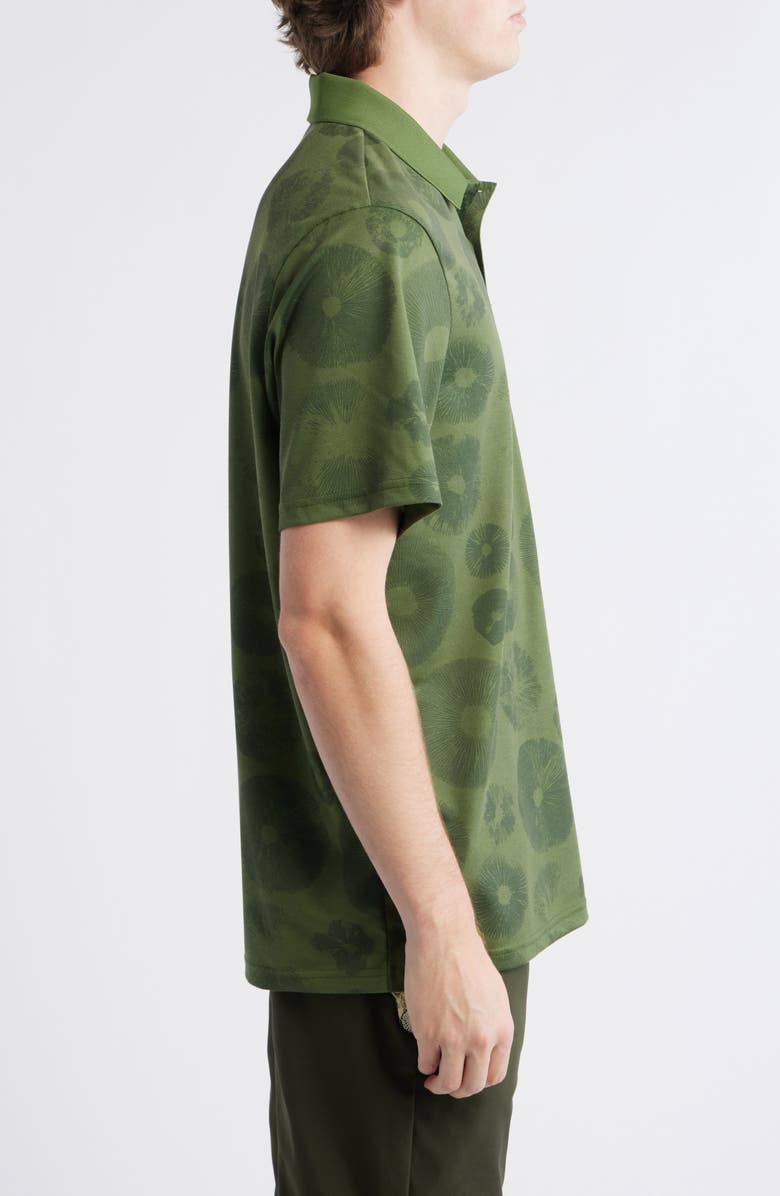 Malbon Golf Fairway Foraging Golf Polo, Alternate, color, Olivine