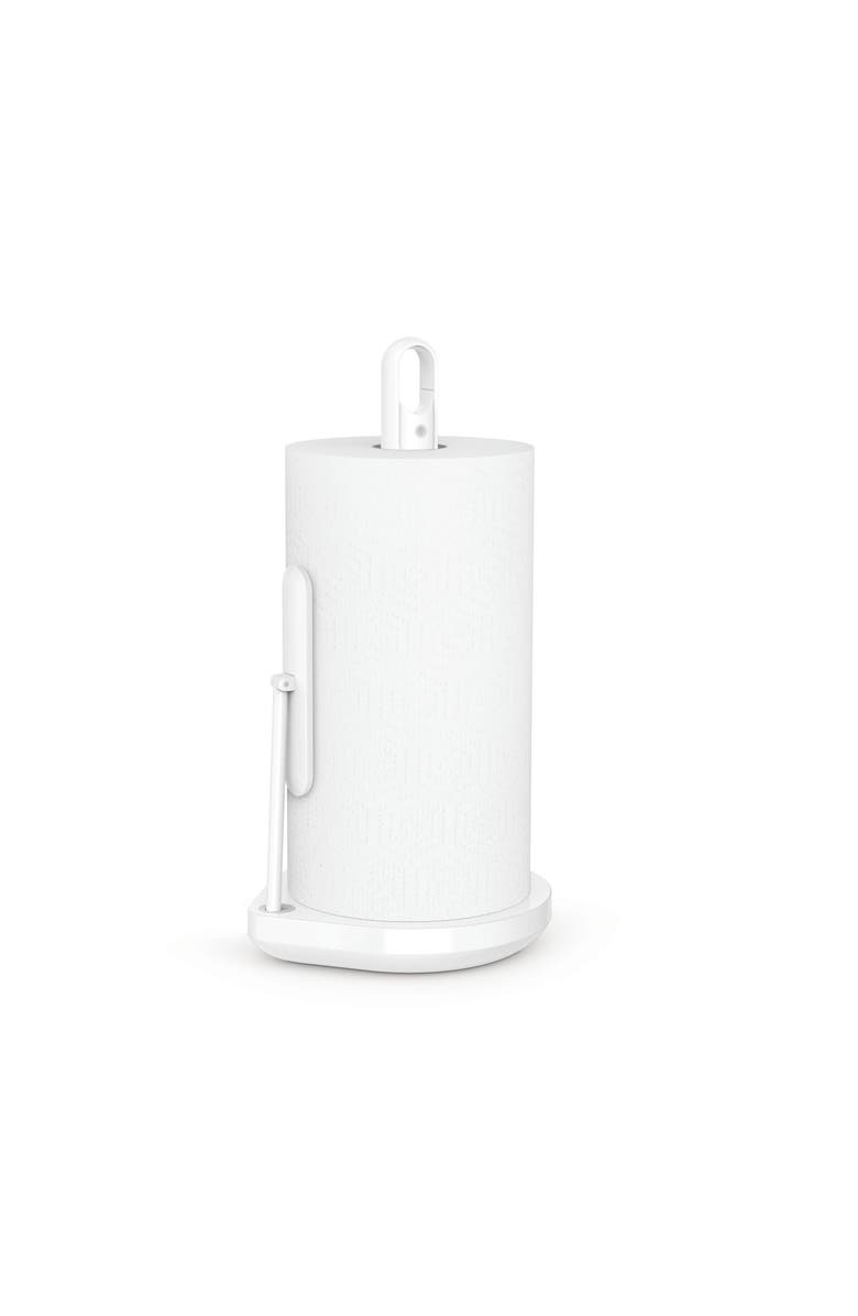 simplehuman paper towel holder with spray, Alternate, color, White