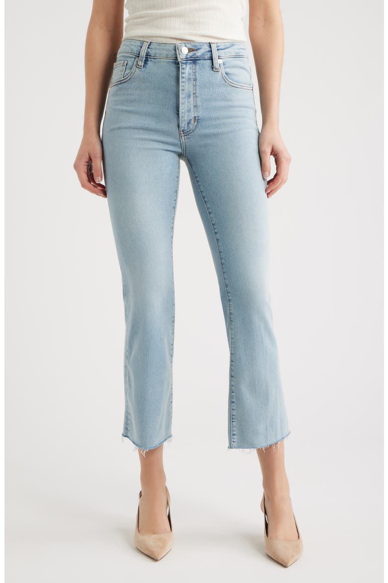 The Reboot High Waist Crop Flare Jeans, Main, color, TRIBUTE RAW FRAY