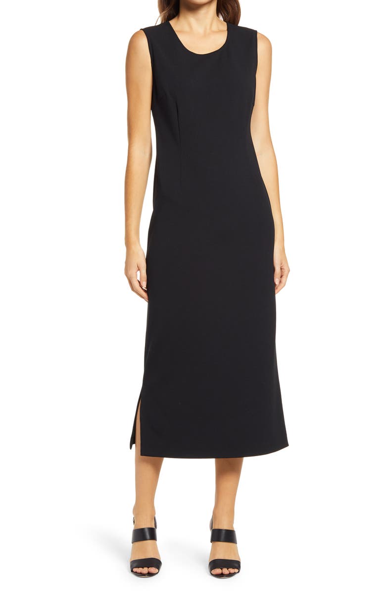 Ming Wang Sleeveless Midi Dress, Main, color, 