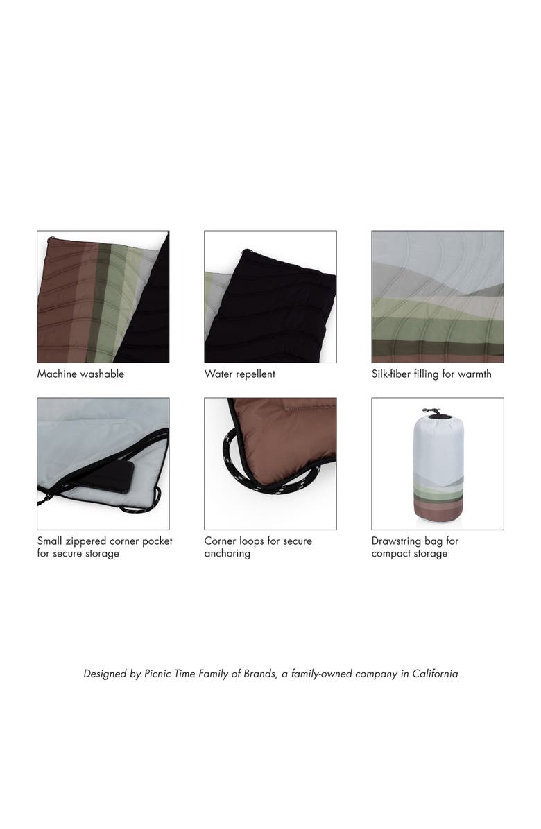 Oniva Aura Outdoor Puffer Blanket, Alternate, color, Afternoon Fields