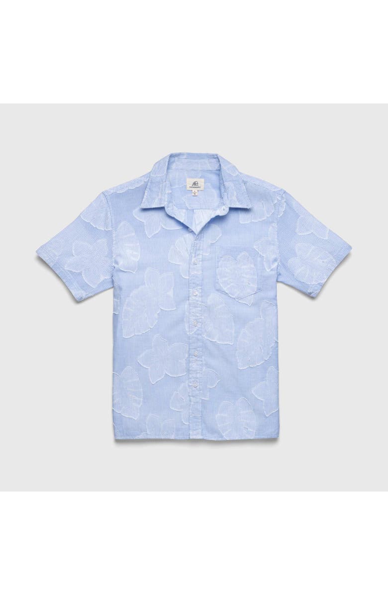 Surfside Supply Co. Joseph Striped Floral Shirt, Main, color, Blue