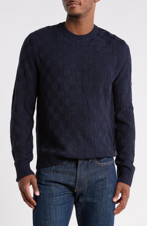 Textured Crewneck Sweater