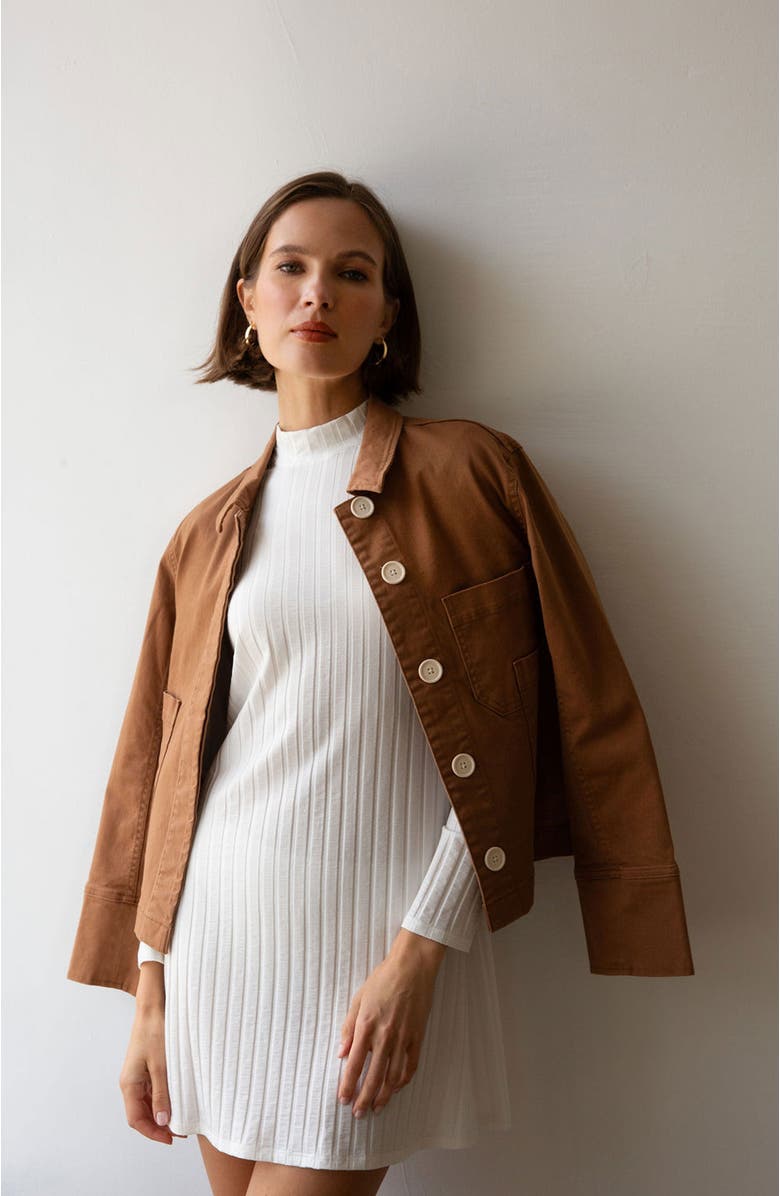 Whimsy + Row Joanie Dress, Alternate, color, Cream