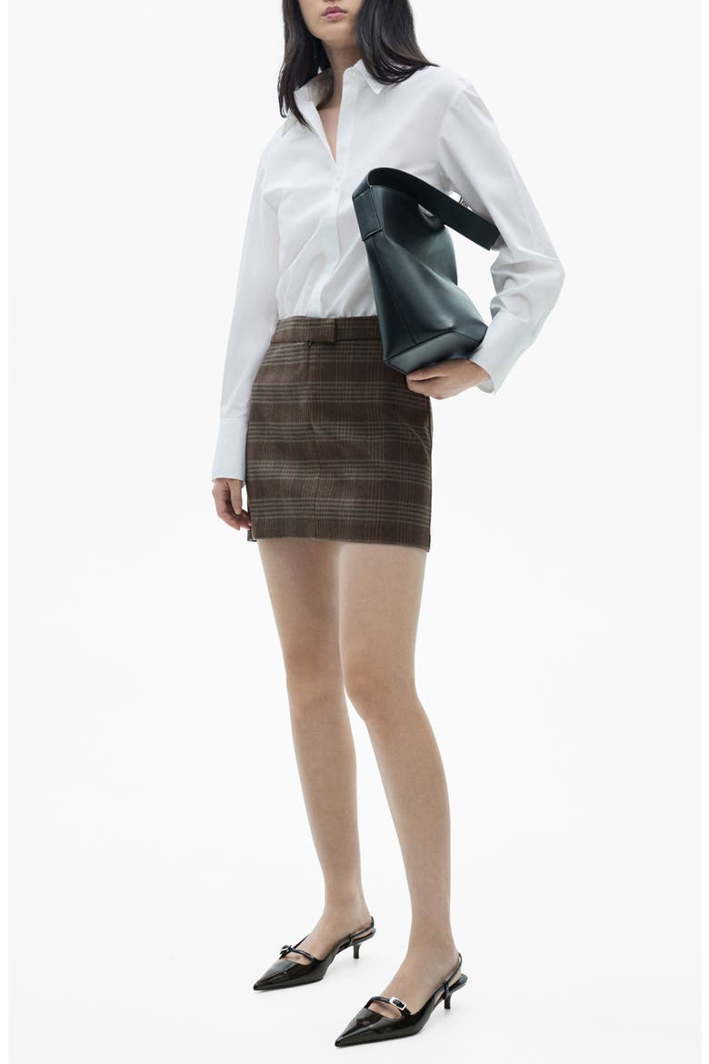 Long Sleeve Combined Minidress, Main, color, WHITE