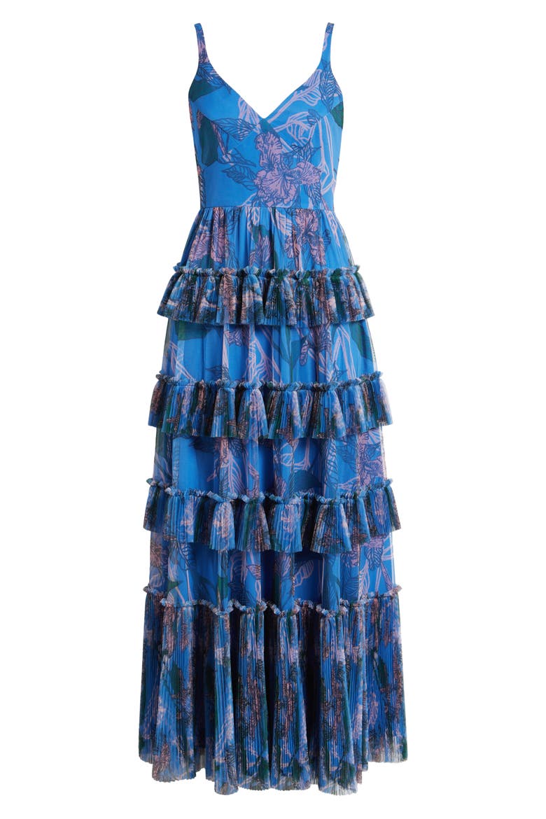hutch freya sleeveless tiered tulle maxi dress NWOT Anthropologie Hutch Freya Sleeveless Tiered Tulle Maxi Dress in Brick  Red S