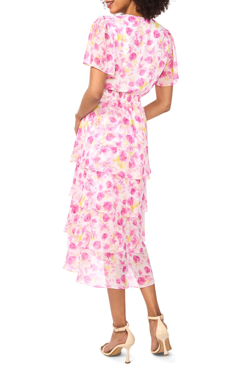 Floral Tiered Midi Dress