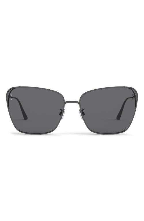 Dior Miss B2u 63mm Butterfly Sunglasses In Black