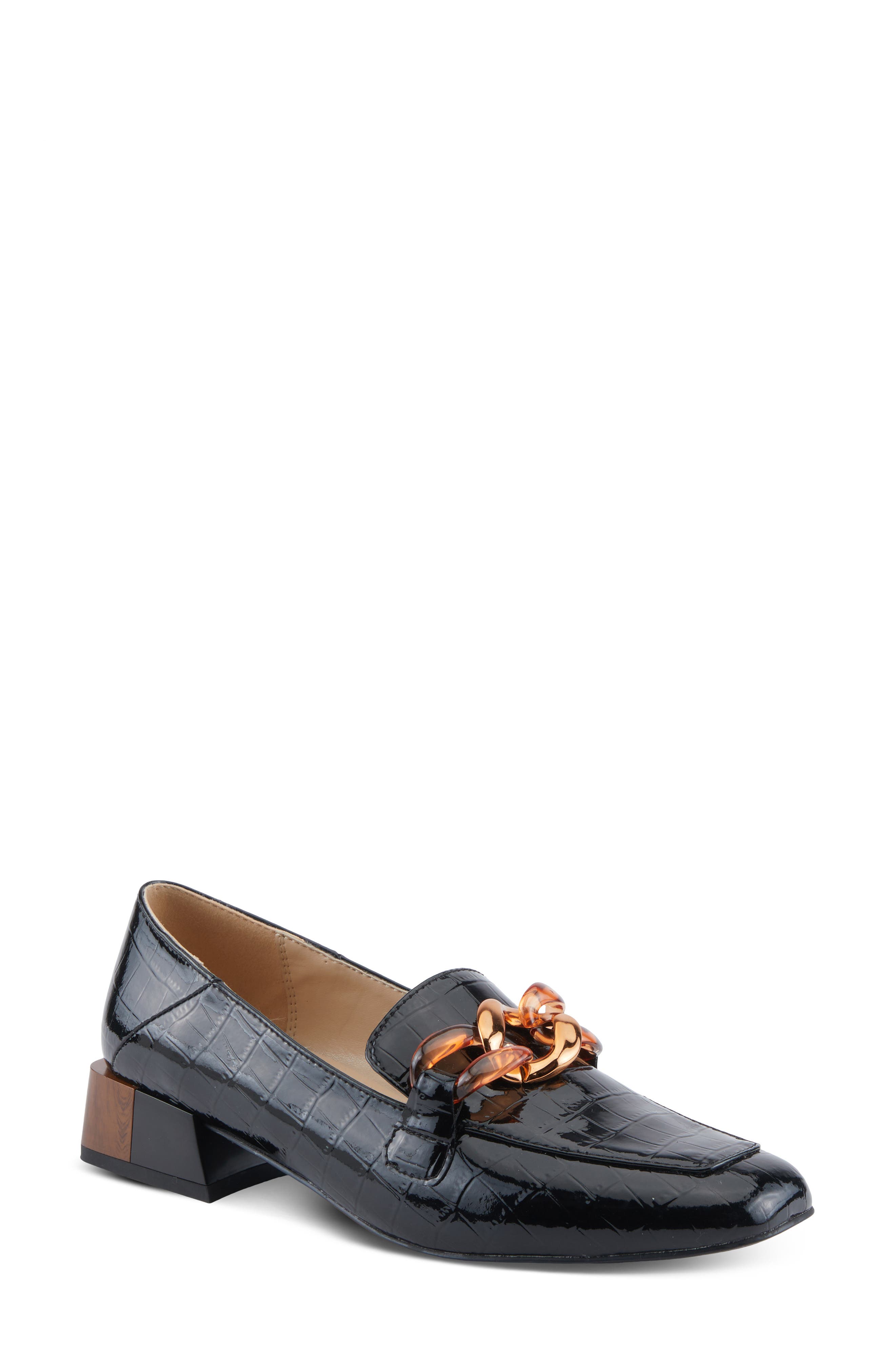 AZURA BY SPRING STEP Baldwin Loafer Pump, Main, color, Black Patent