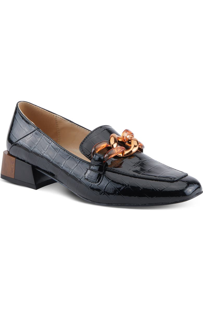 AZURA BY SPRING STEP Baldwin Loafer Pump, Main, color, Black Patent
