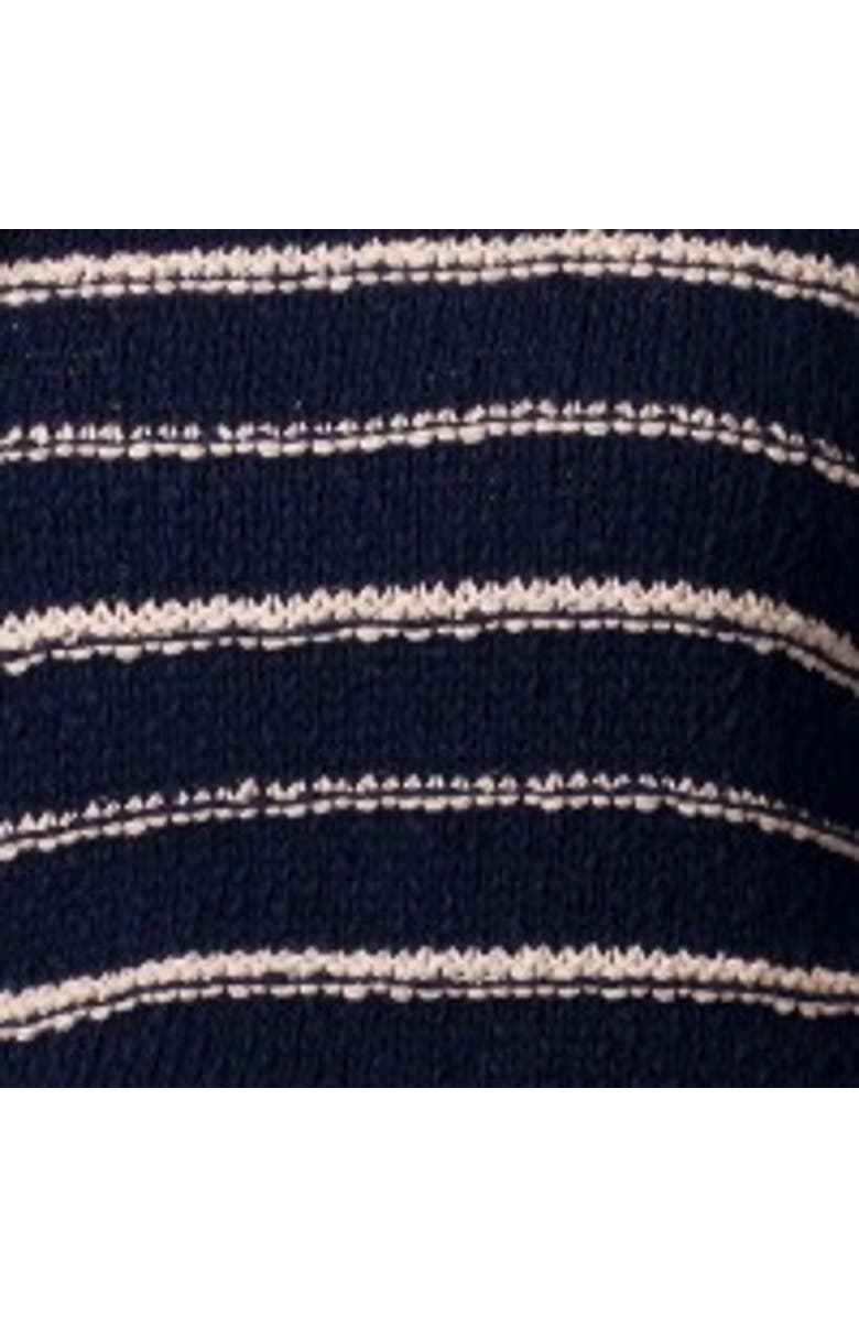 Celtic & Co. Linen Cotton Breton Sweater, Alternate, color, Navy / Ecru Stripe