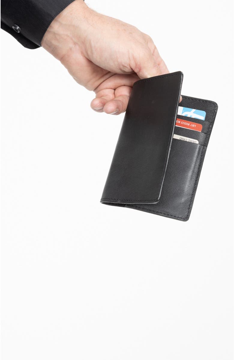 Deux Mains Operators Passport Cover, Alternate, color, Black