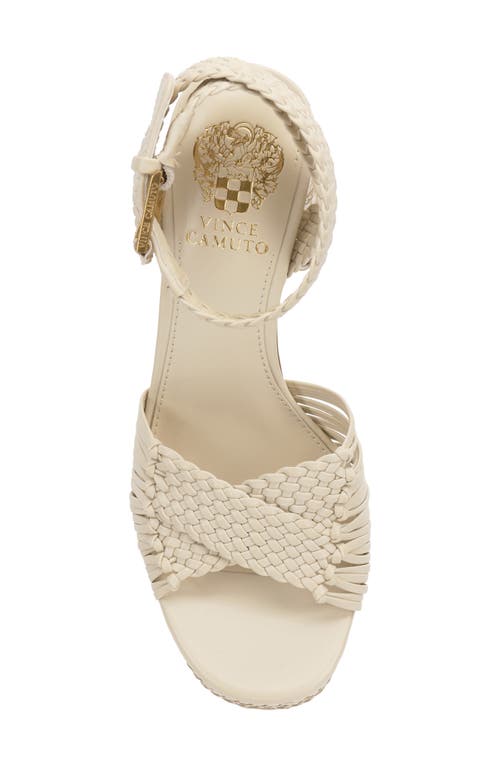 Vince Camuto Pessa Ankle Strap Platform Sandal In Panna Creme