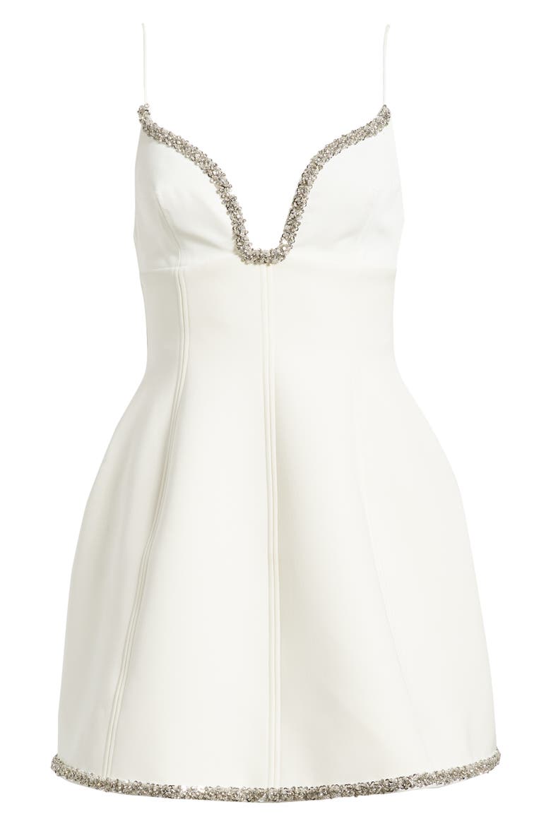 Cranstone Rhinestone Cocktail Minidress, Alternate, color, IVORY