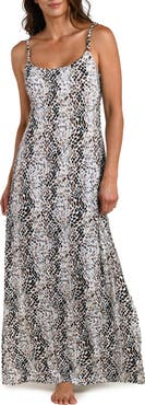 La Blanca Wild Whispers Print Maxi Dress