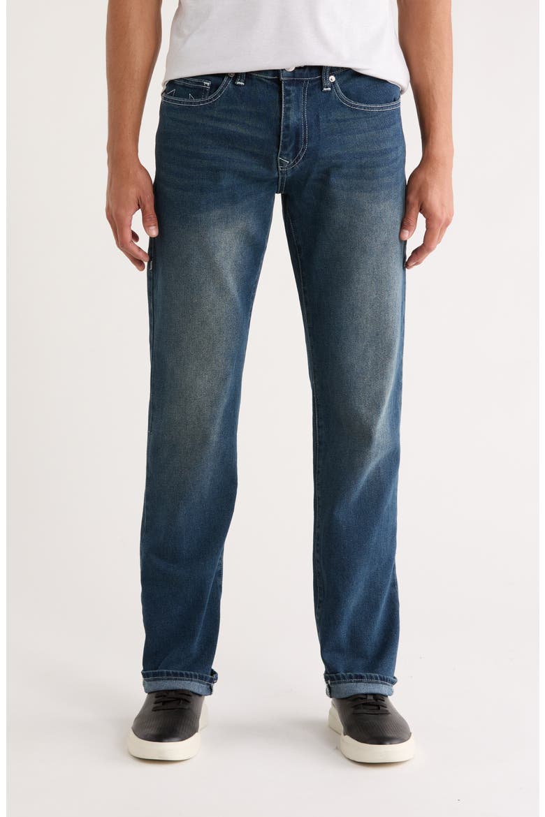 Ricky Straight Leg Jeans, Main, color, DARK WOODLAND WASH