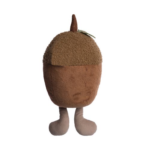 Transpac Plush Acorn Tree Ornaments For Fall Harvest Decor Gifts In Brown