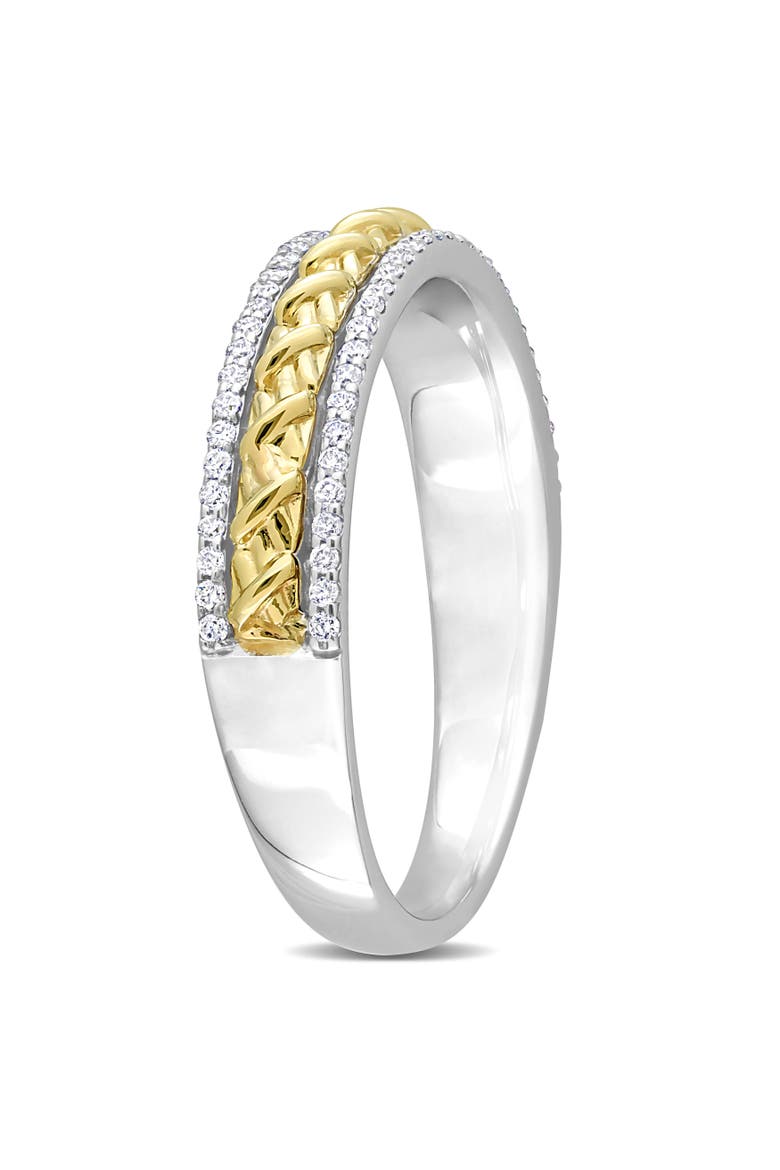 Diamond Eternity Ring 14k Two-Tone Gold, Alternate, color, Yellow Gold