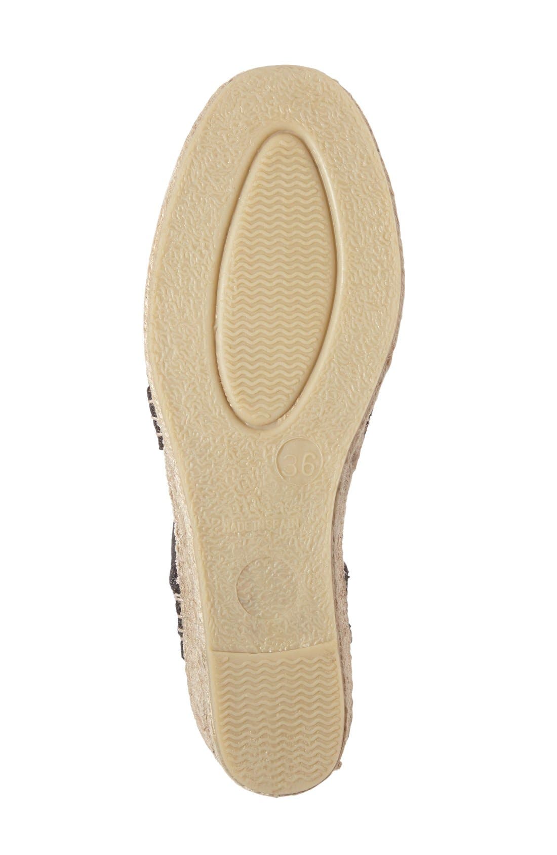 Toni Pons 'Triton' Espadrille Wedge, Alternate, color, Black Fabric