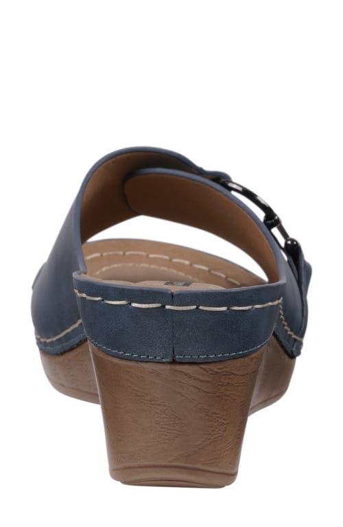 Gc Shoes Bay Wedge Sandal In Navy