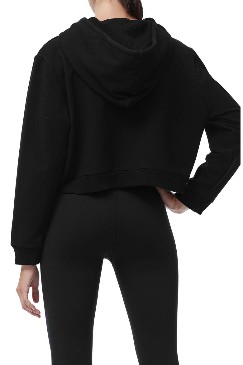 Crop Hoodie, Alternate, color, BLACK001