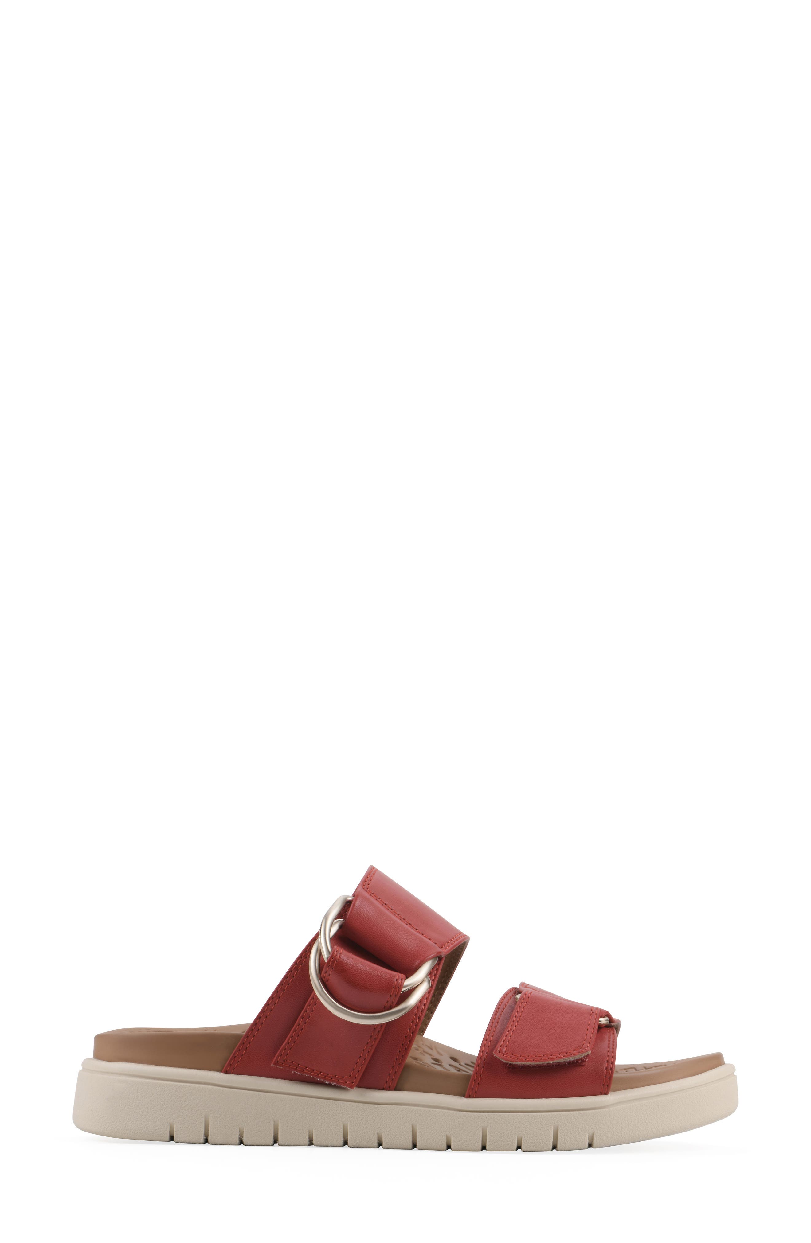 Namaste Fom Recovery Slide Sandal, Alternate, color, CRUELLA RED/ BURNISH/ SMOOTH