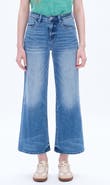 Bayeas High Waist Ankle Wide Leg Jeans