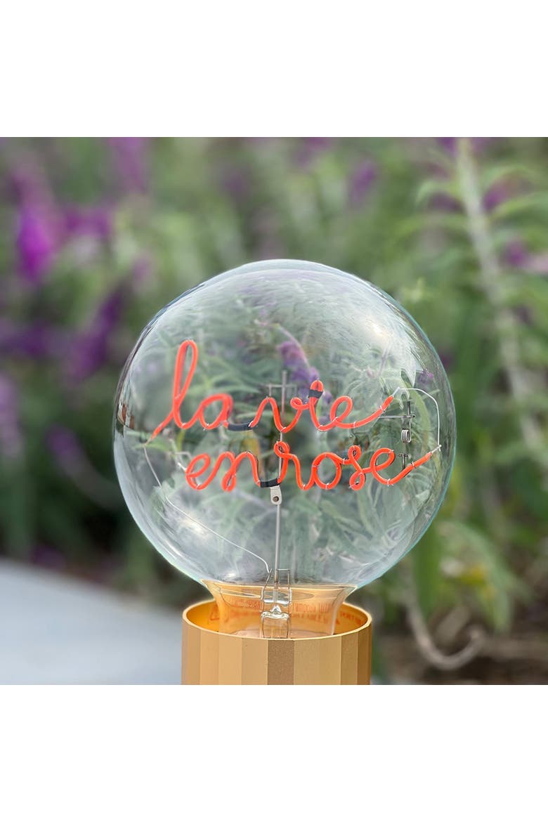 La Vie En Rose Portable Table Lamp, Alternate, color, Pink