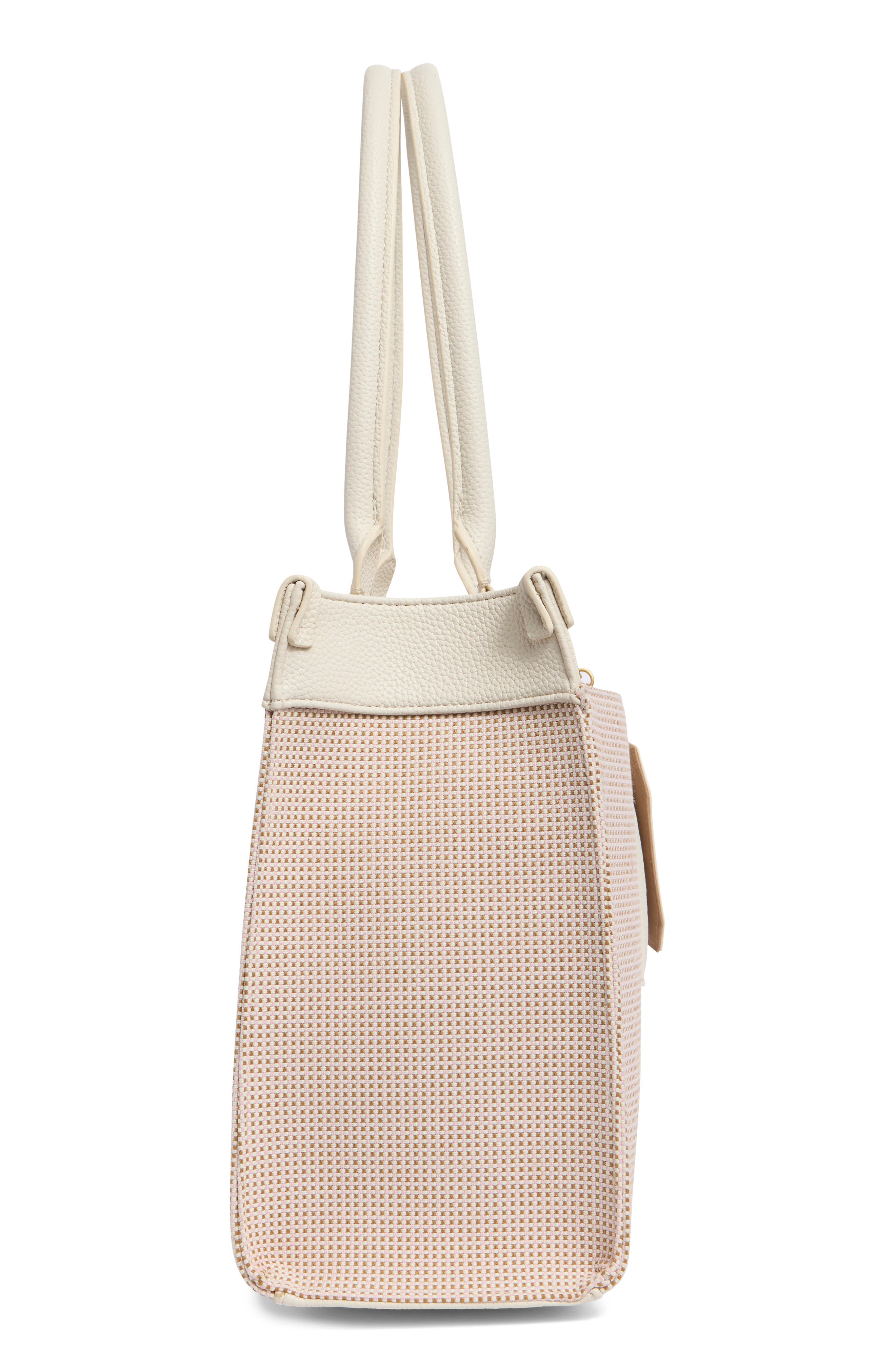 T Tahari Delano Tote Bag, Alternate, color, Eggshell