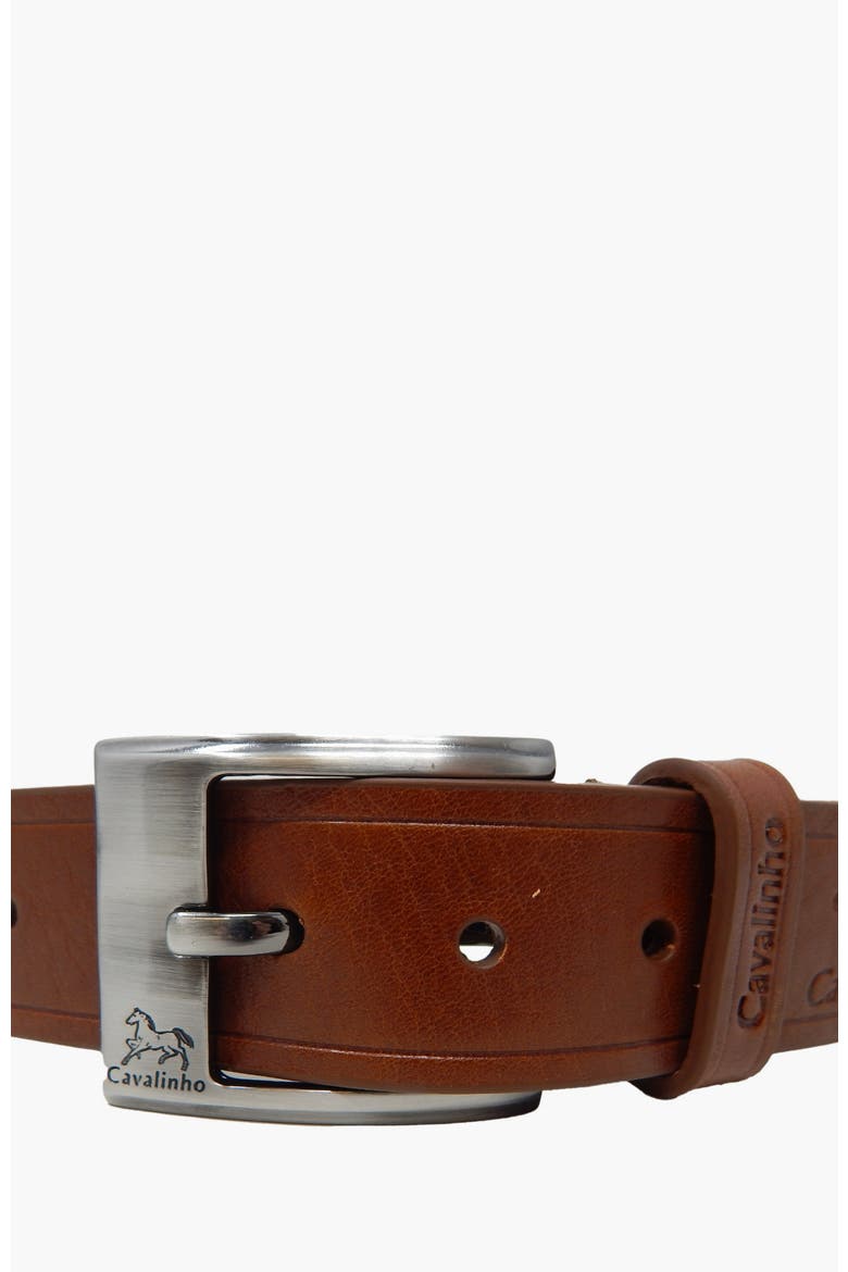 Gentleman Smooth Leather Belt 514, Alternate, color, Camel Brown
