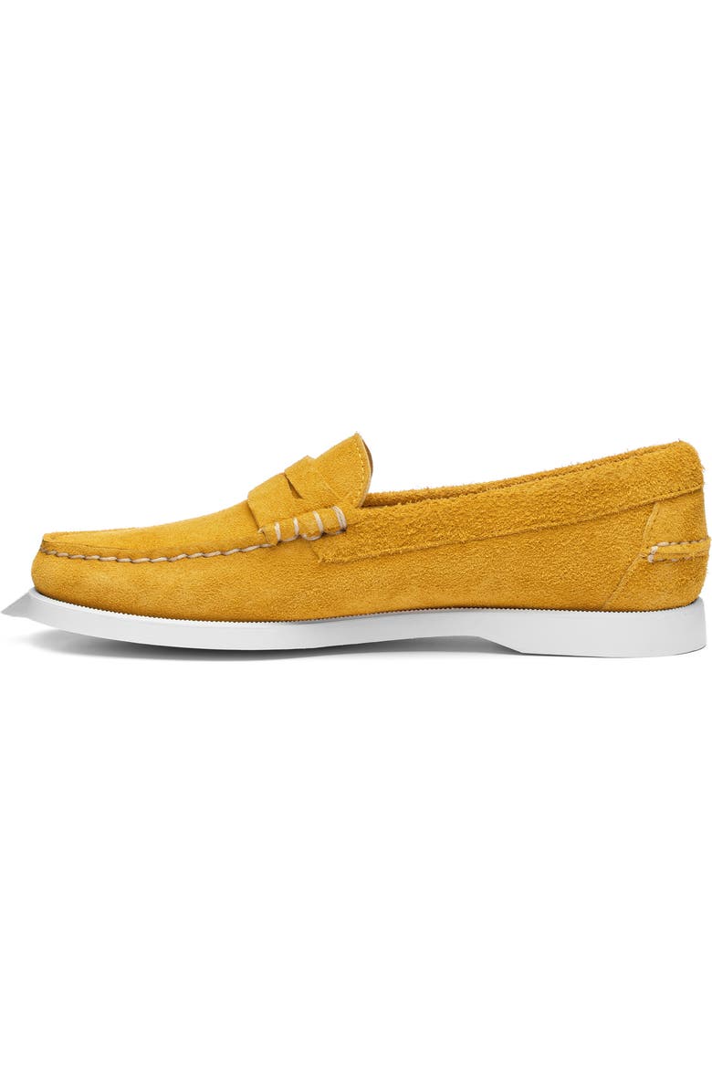 Sebago Dan Boat Roughout Penny Loafer, Alternate, color,