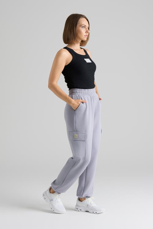Le Fafo Maira Cargo Joggers In Gray