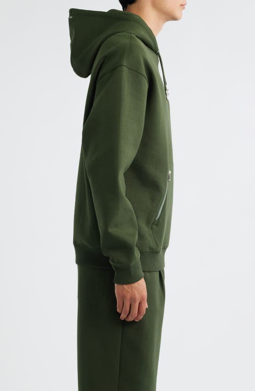Hugo Boss Hugo Dargen Knit Pullover Hoodie In Green