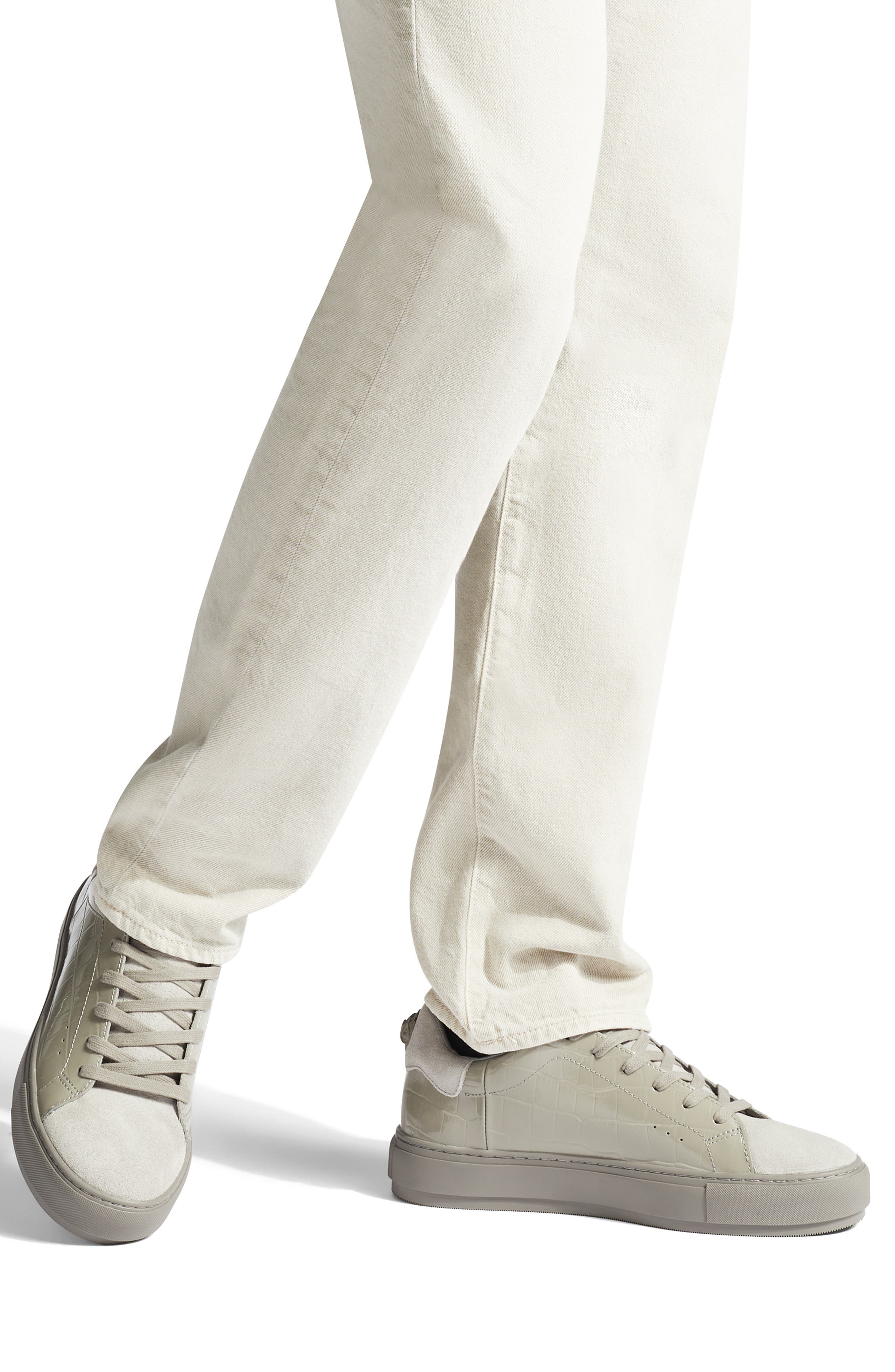 Kurt Geiger London Laney Croc Embossed Sneaker, Alternate, color, 