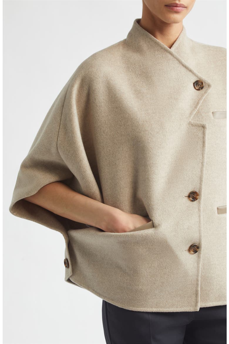 Andalo Cashmere Cape, Alternate, color, STONE