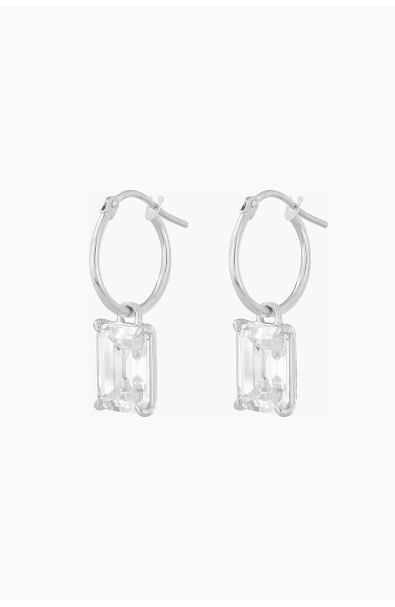 Bearfruit Jewelry Sterling Silver 18k Gold Plated Lena Sparkle Earrings Holiday Gift Idea, Alternate, color, Silver