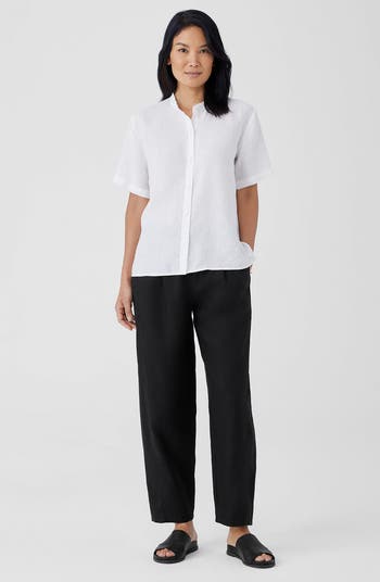 Organic Linen Ankle Lantern Pants