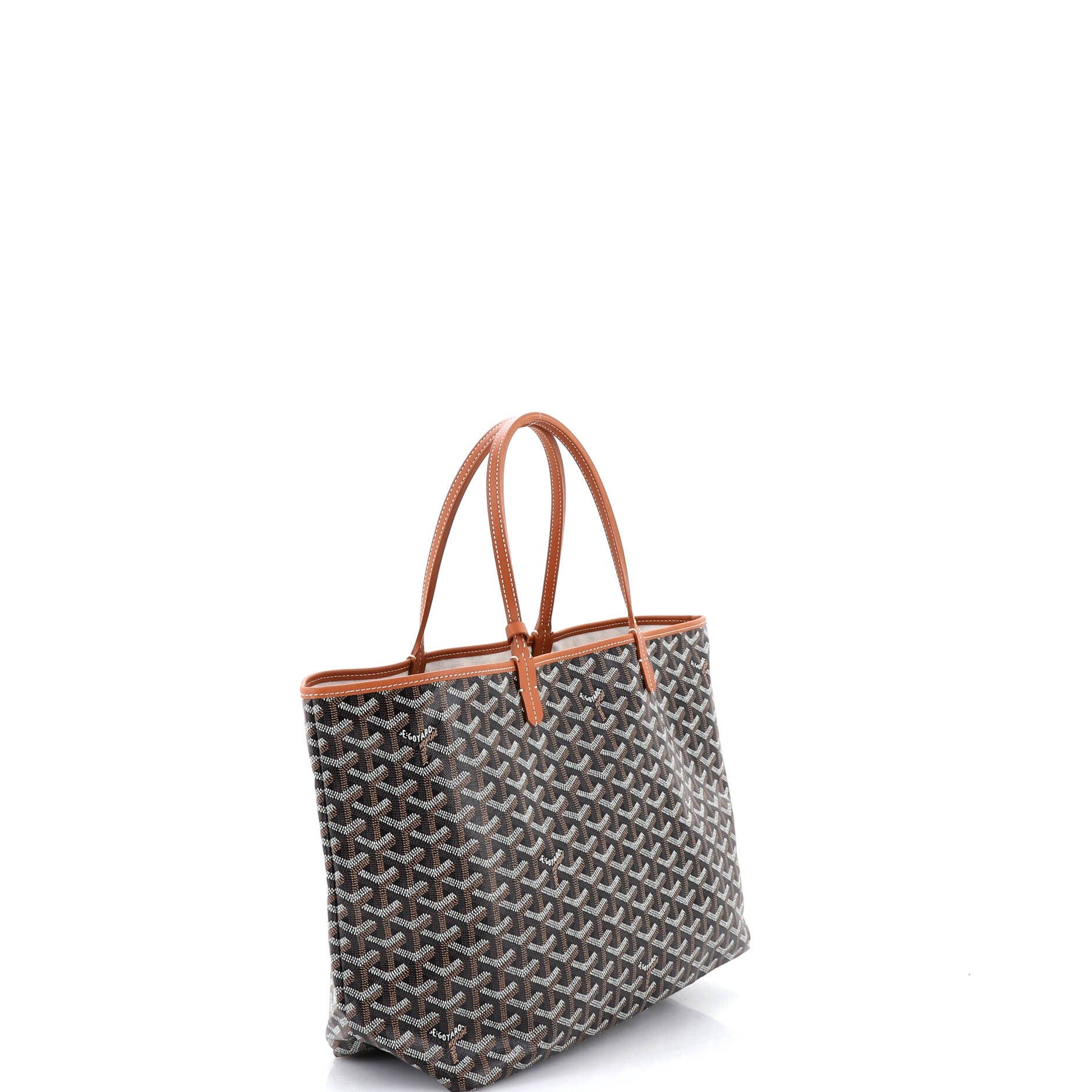 Pre-Owned Goyard Saint Louis Tote Coated Canvas PM, Alternate, color, Brown