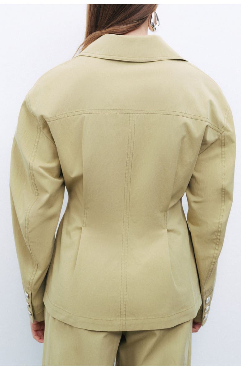 Nocturne Double-Breasted Jacket with Metal Button Detail, Alternate, color, 
