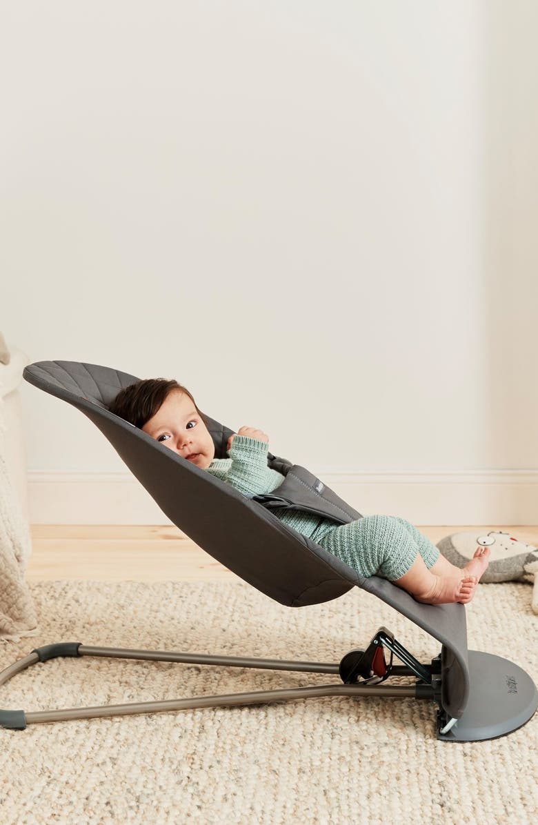 BabyBjörn Bouncer Bliss Convertible Quilted Baby Bouncer, Alternate, color, Anthracite