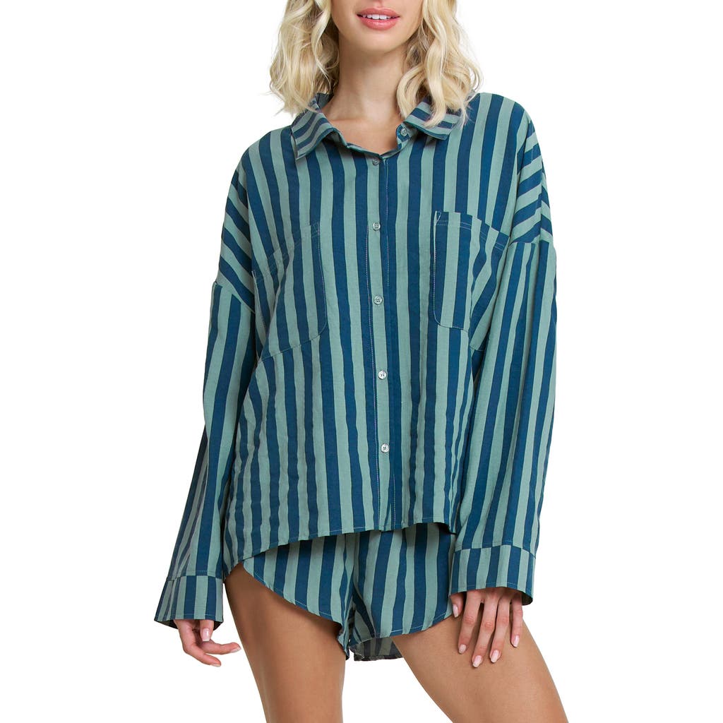 Honeydew Brunch Date Long Sleeve Shorts Pajamas