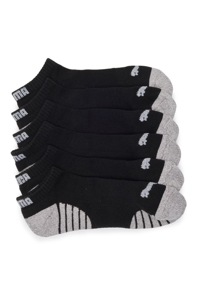 3-Pack Terry Low Cut Length Socks, Main, color, BLACK GREY