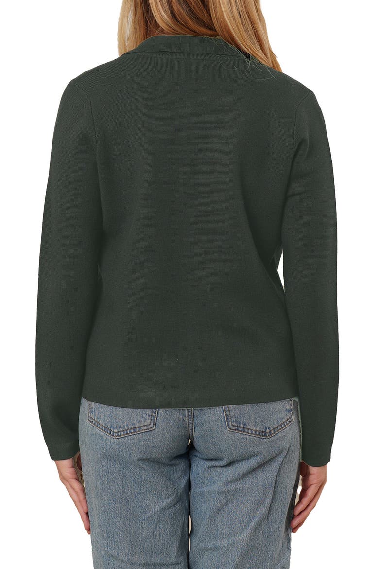 Open Front Knit Cardigan, Alternate, color, WAXED LODEN