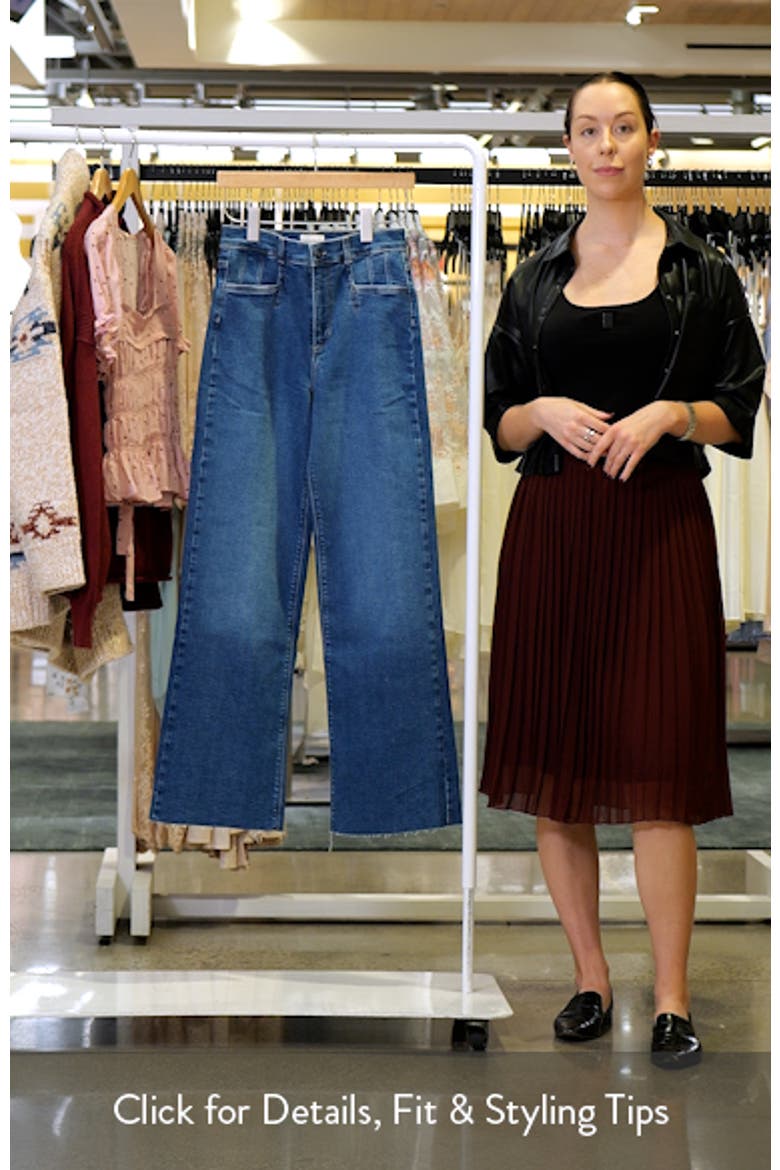 The Jordie Raw Hem High Waist Super Wide Leg Jeans video