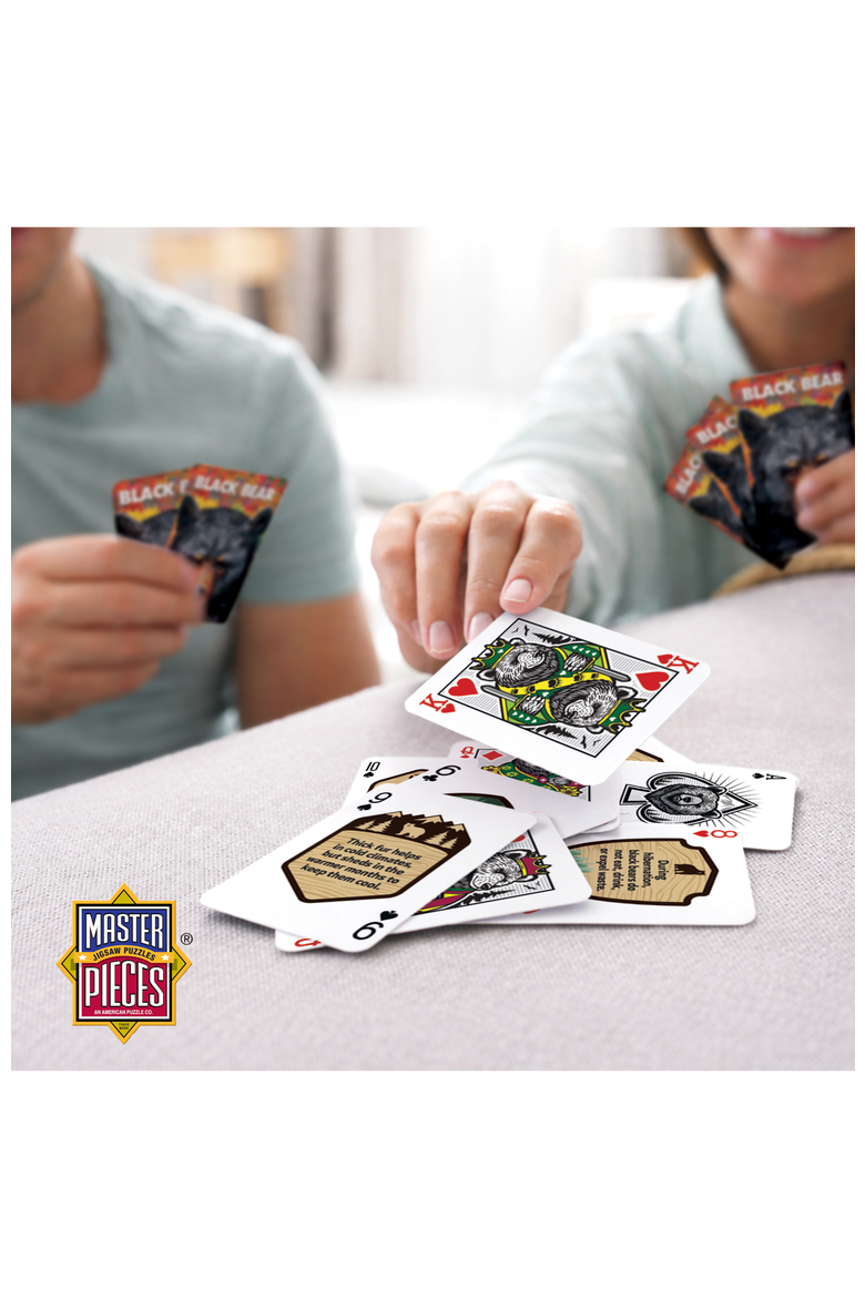 Black Bear Playing Cards, Alternate, color, Multicolor