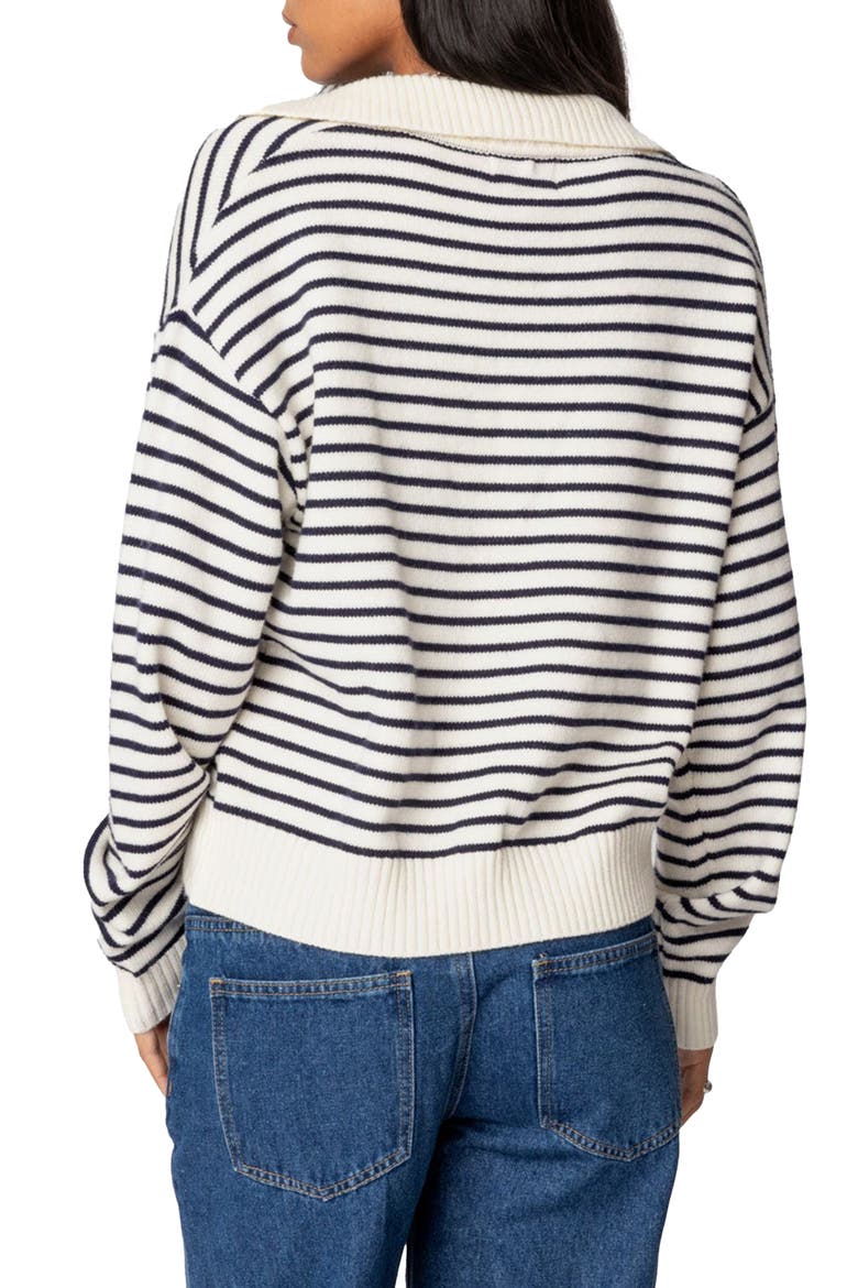 Copenhagen Oversize Stripe Sweater, Alternate, color, NAVY-AND-CREAM