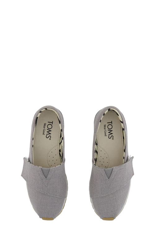 Toms Kids' Alpargata Sneaker In Gray